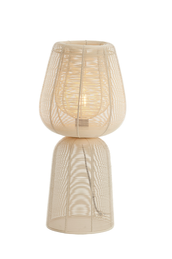 Light & Living Tafellamp Ø24x54 cm ABOSO crème