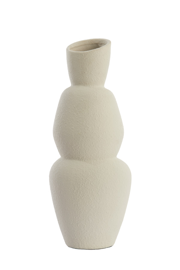 Light & Living Vaas Ø19x46,5 cm ARAM keramiek crème