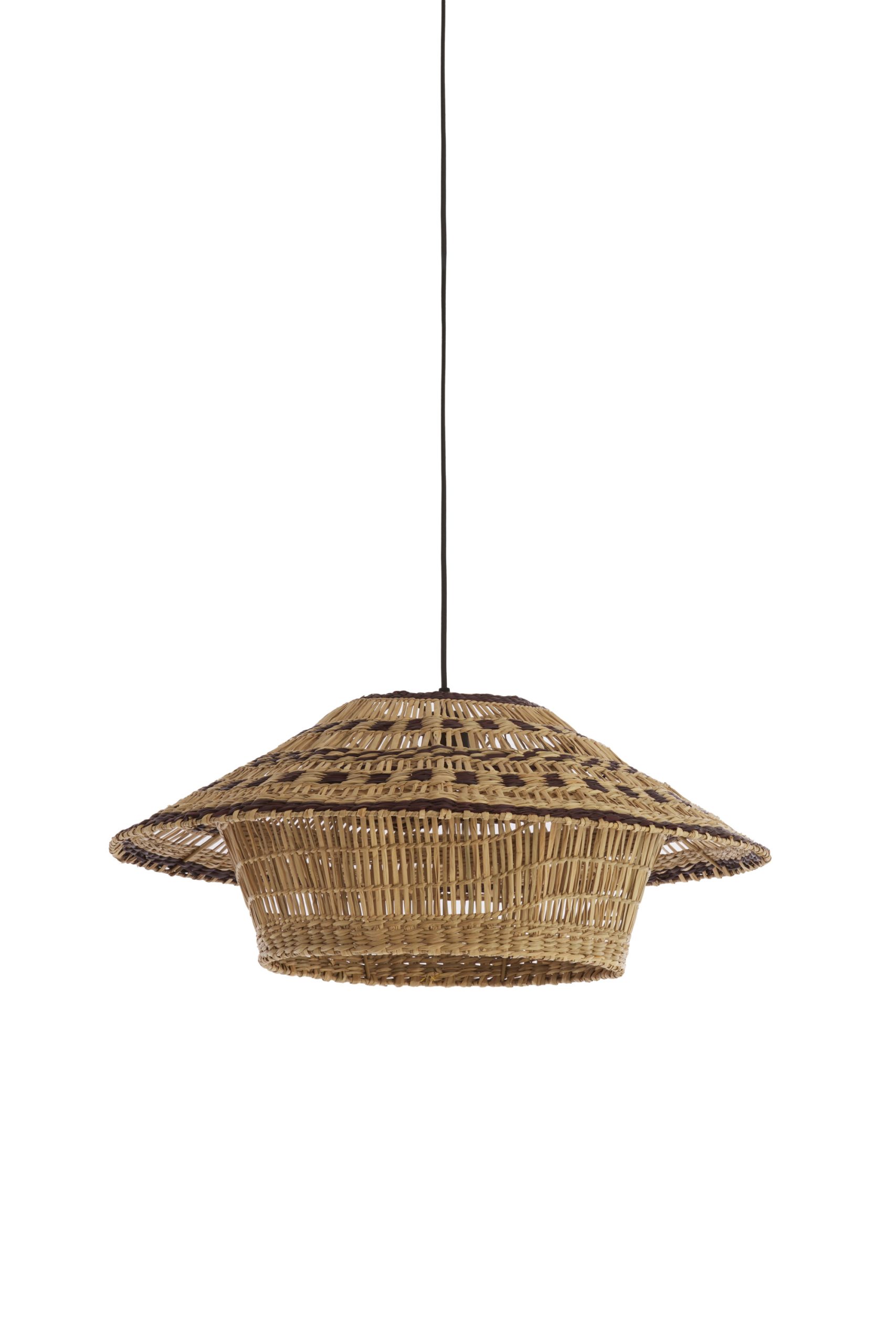 Light & Living Hanglamp Ø64x26 cm OWANA zeegras naturel+bruin