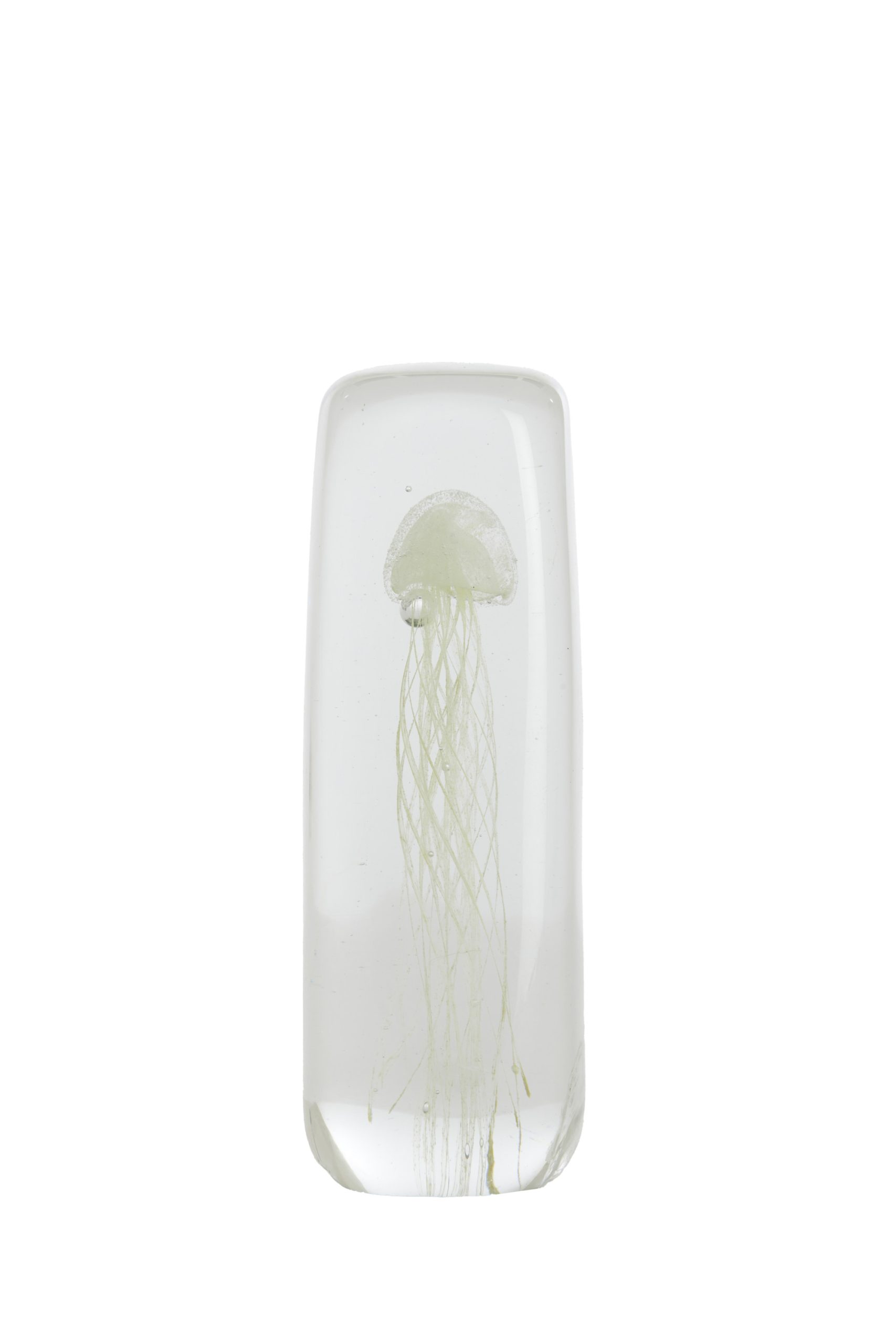 Light & Living Ornament 6x6x18,5 cm JELLYFISH glas crème