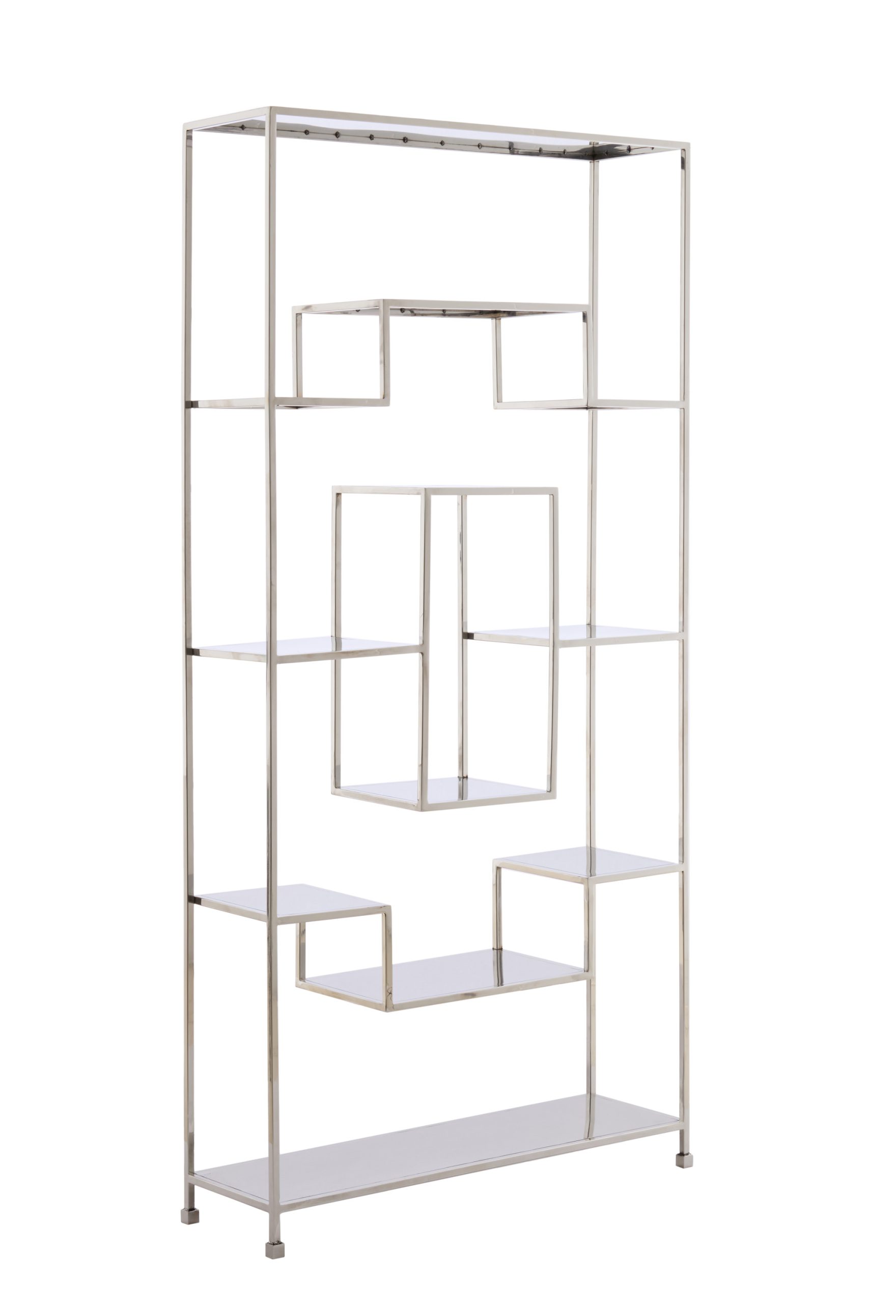 Light & Living Kast open 100x30x205 cm REZINA nikkel