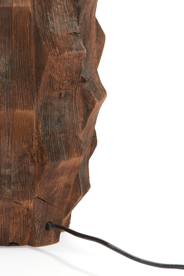 Light & Living Lampvoet Ø20x38 cm TAKABE hout chocolade bruin