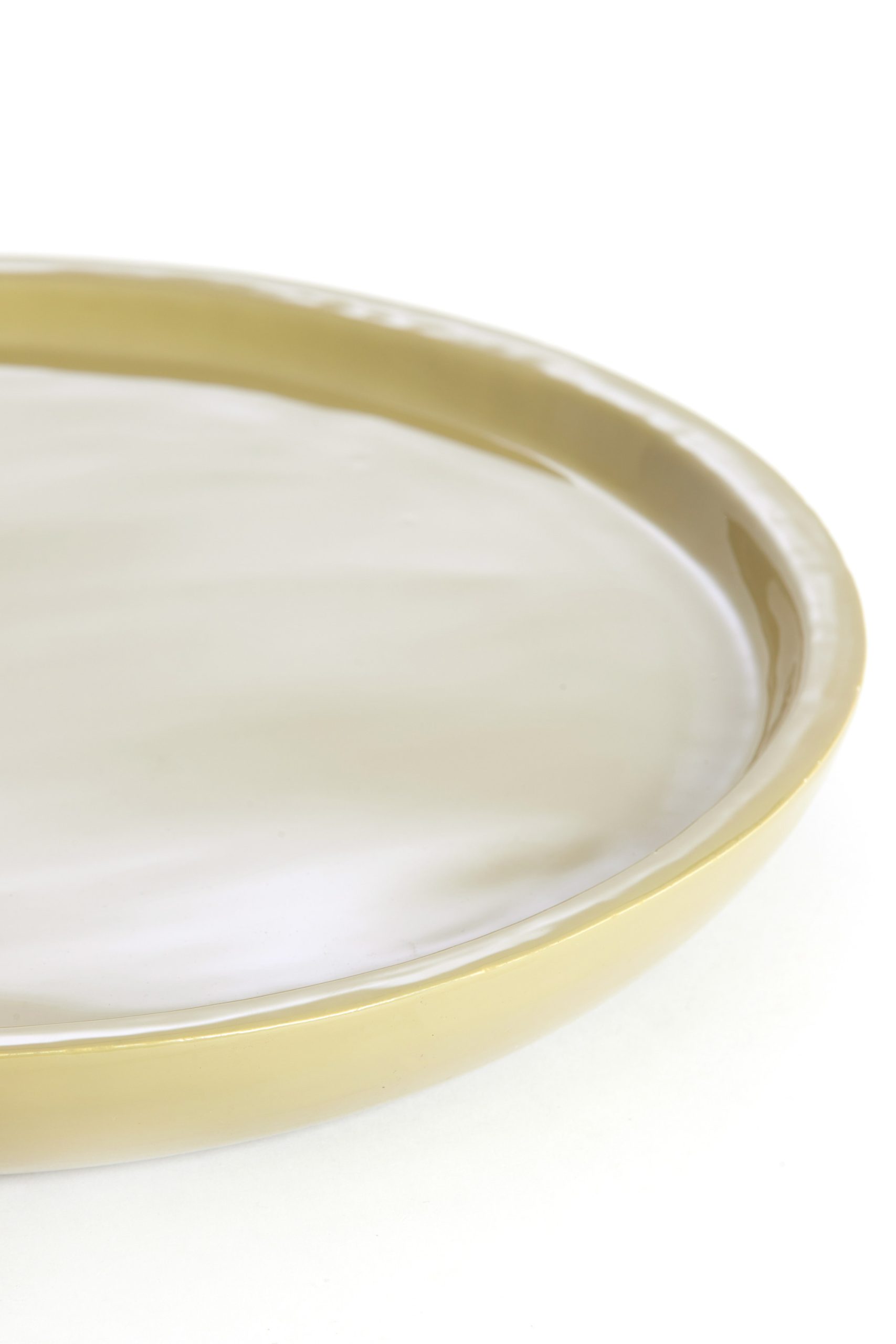 Light & Living Schaal Ø42x5 cm ADA glans taupe
