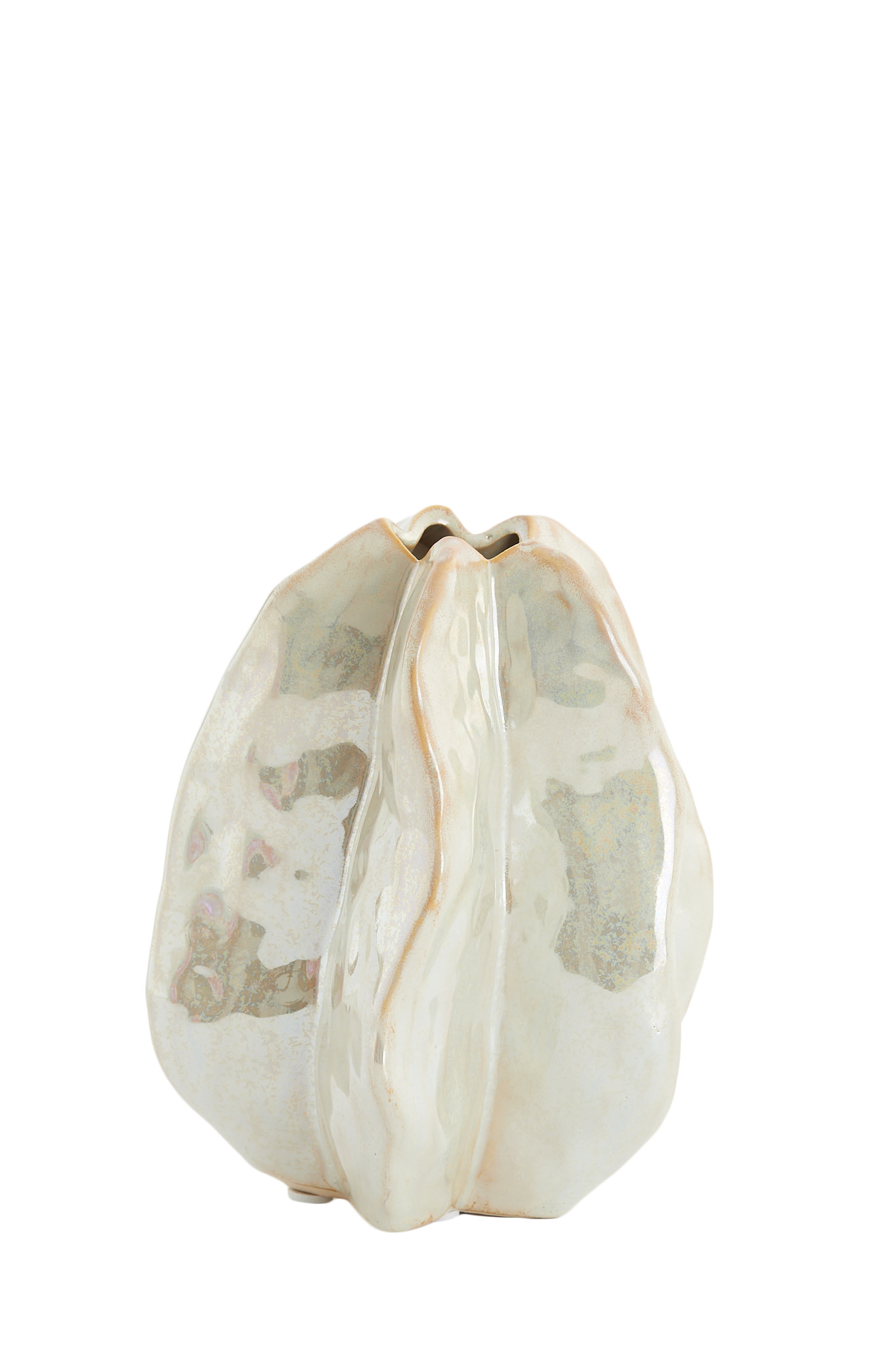 Light & Living Vaas deco 13,5x12x16,5 cm IDRIJA keramiek zand