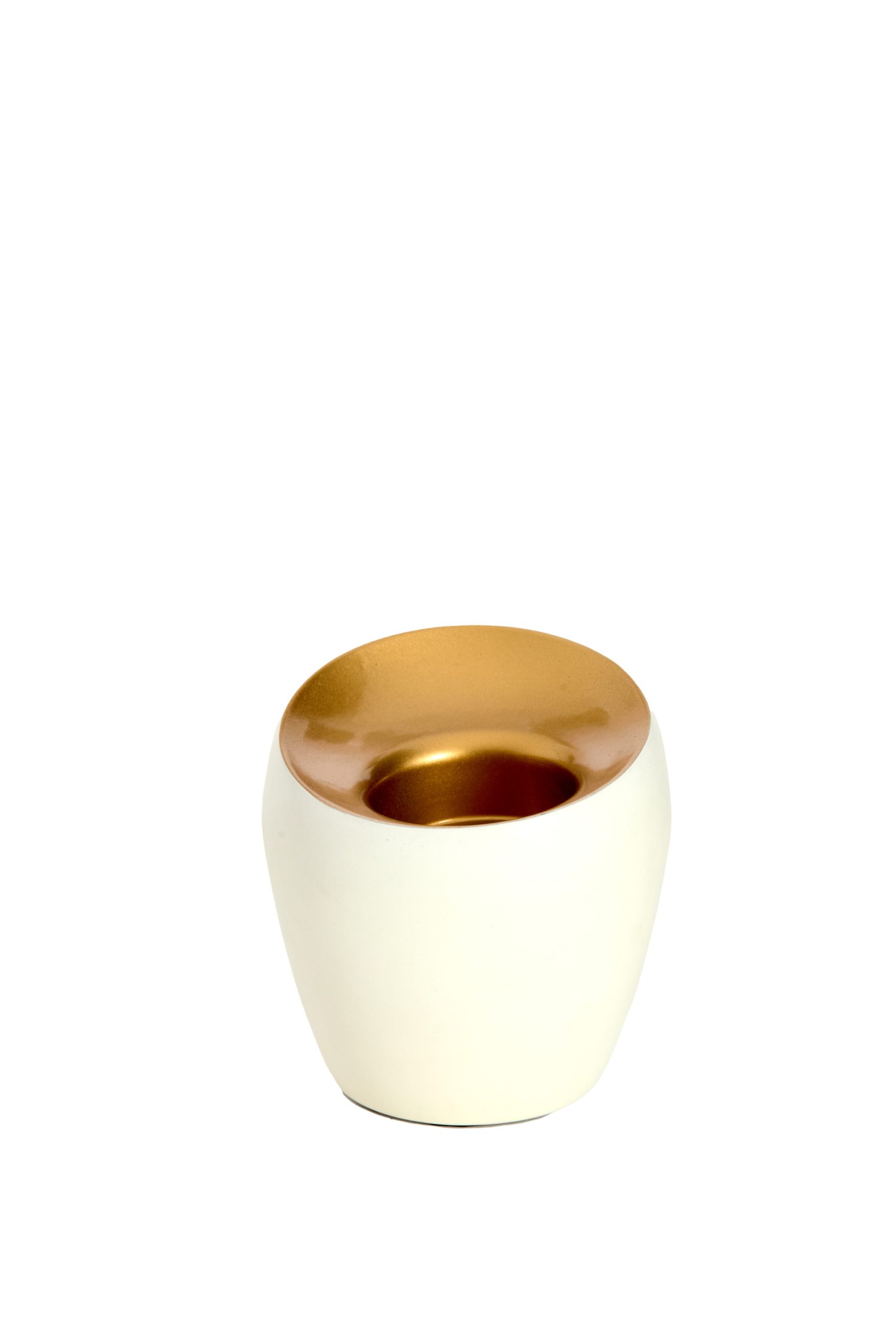 Light & Living Theelicht Ø9x9 cm VEROLI mat crème+goud