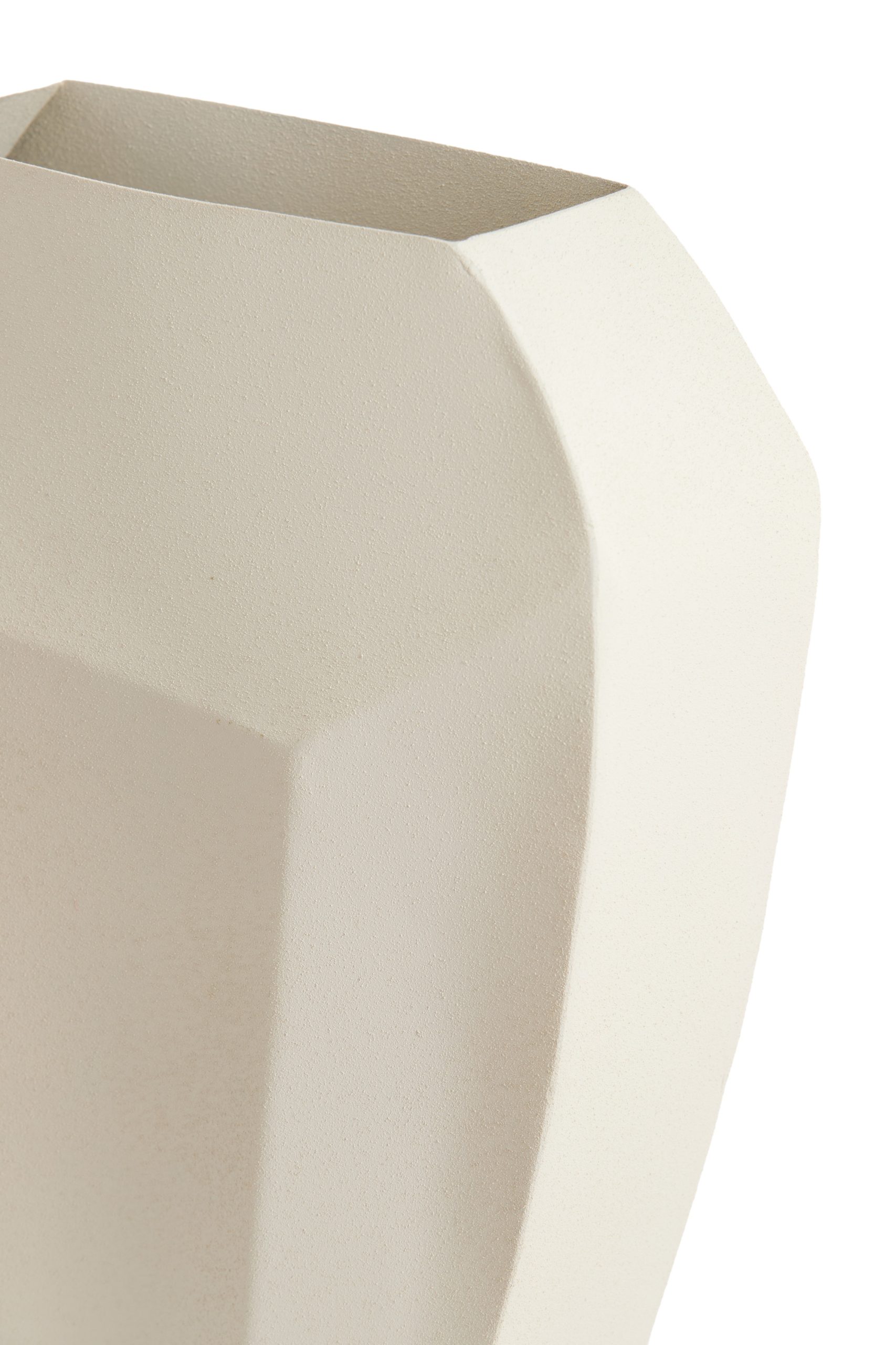 Light & Living Vaas deco 25x11x34 cm CORDOBA mat crème