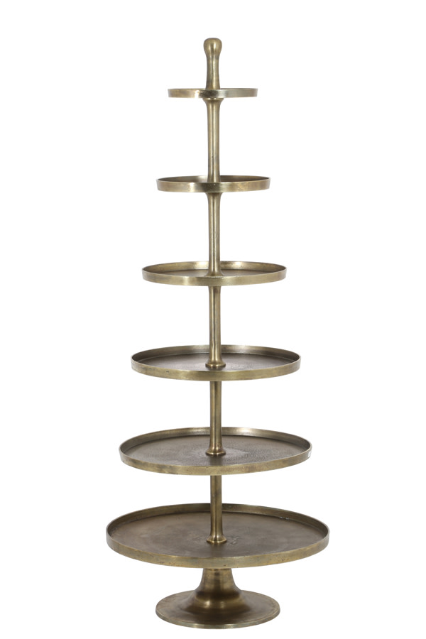 Light & Living Etagère 6 laags Ø80x200 cm HOKKSUND antiek brons