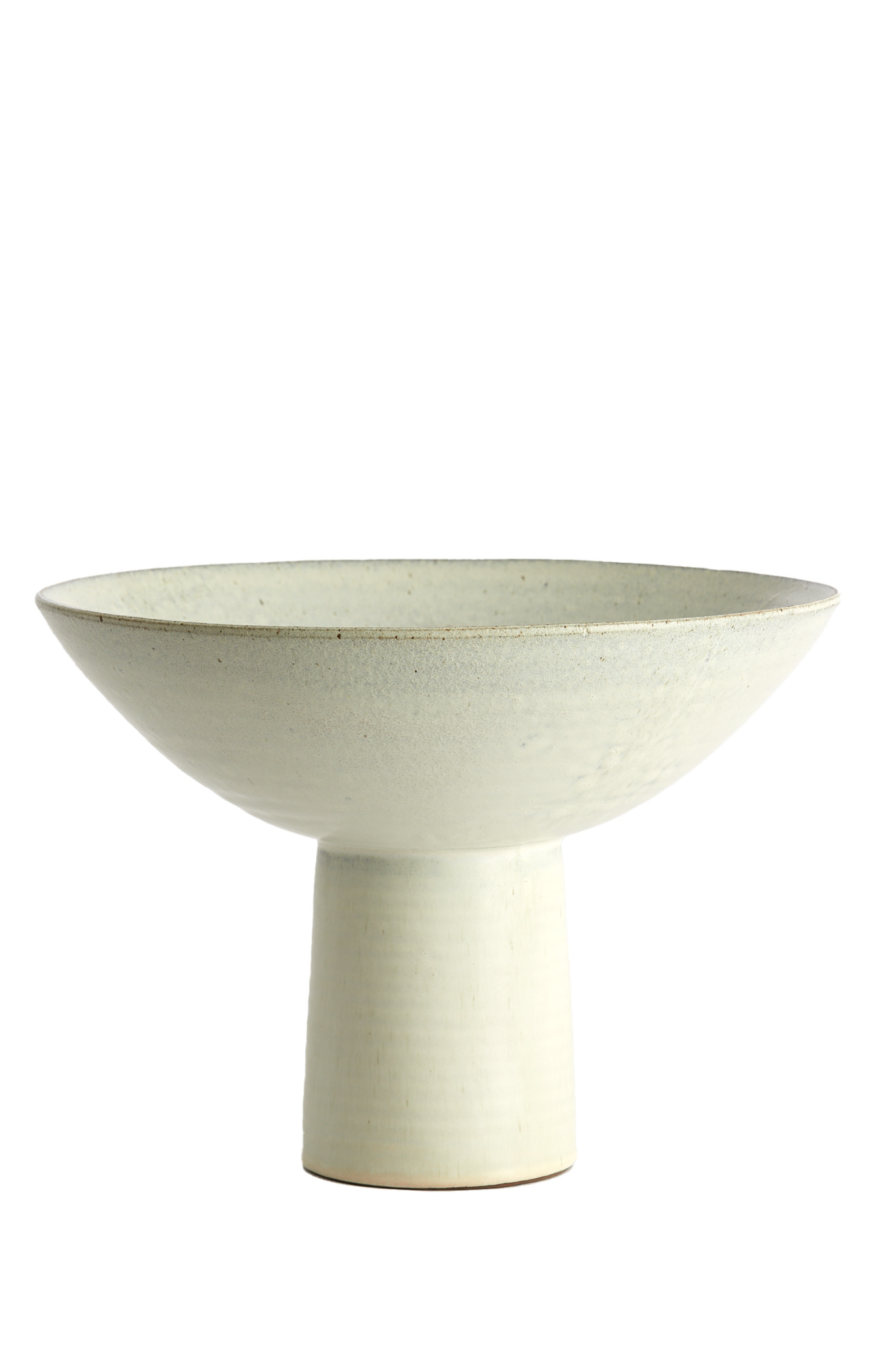 Light & Living Schaal op voet Ø35,5x25,5 cm VASCO mat crème-zand