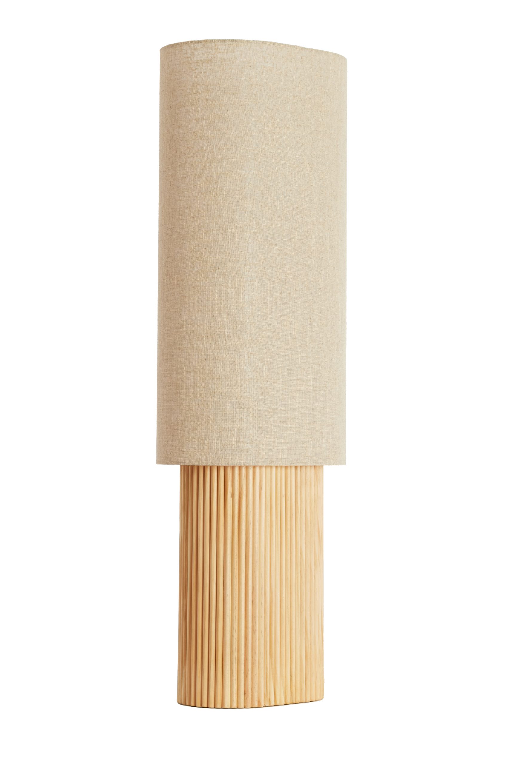 Light & Living Tafellamp 30x20x94 cm LASLO hout naturel+linnen naturel