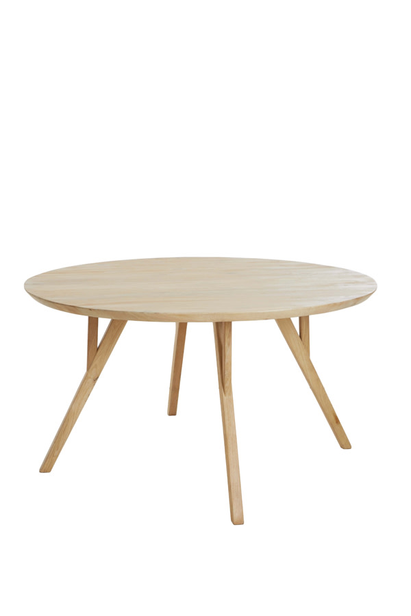 Light & Living Eettafel Ø140x76 cm QUENZA mango hout naturel