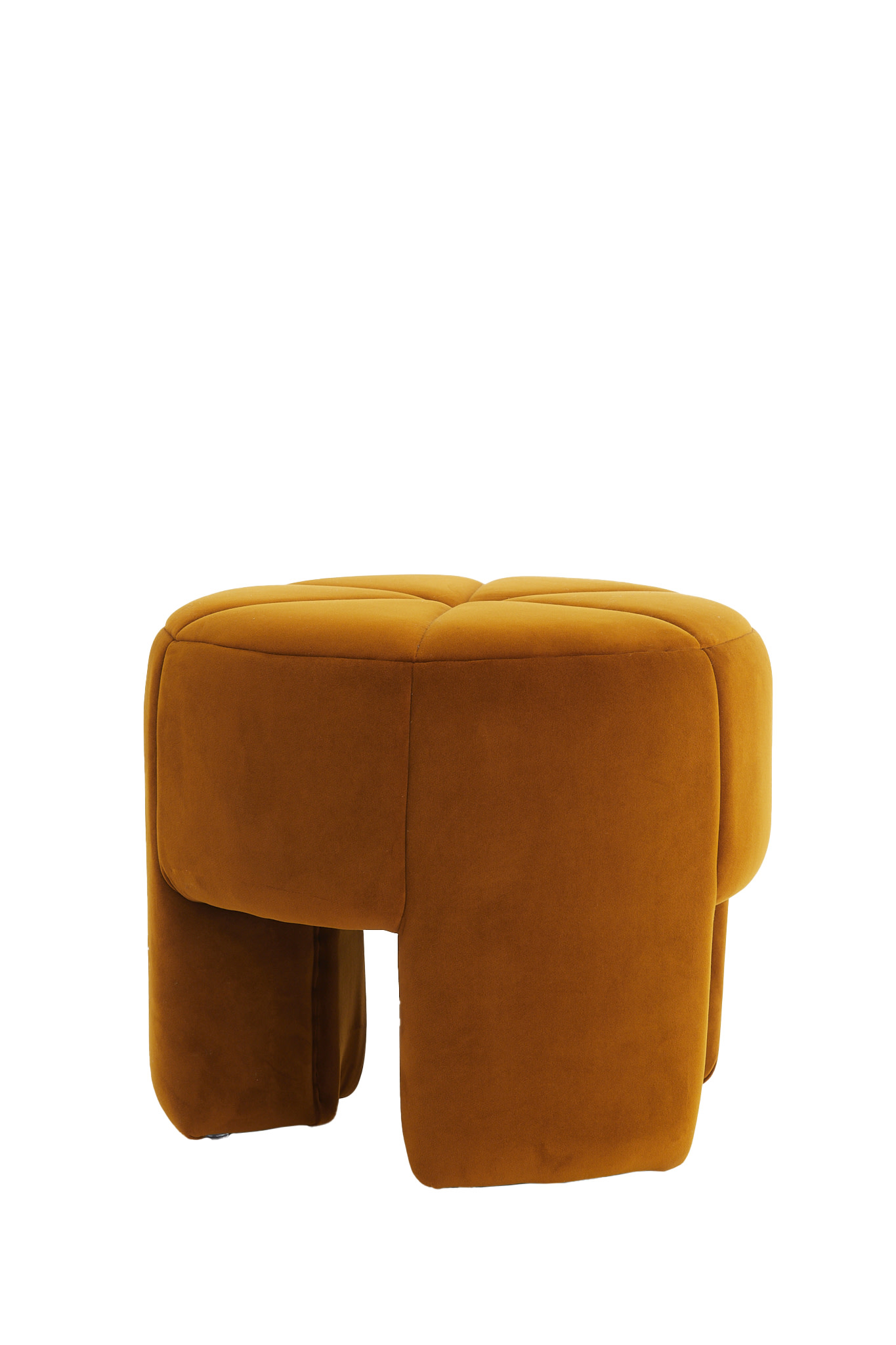 Light & Living Poef Ø51x45 cm BATOEMI velvet okergeel