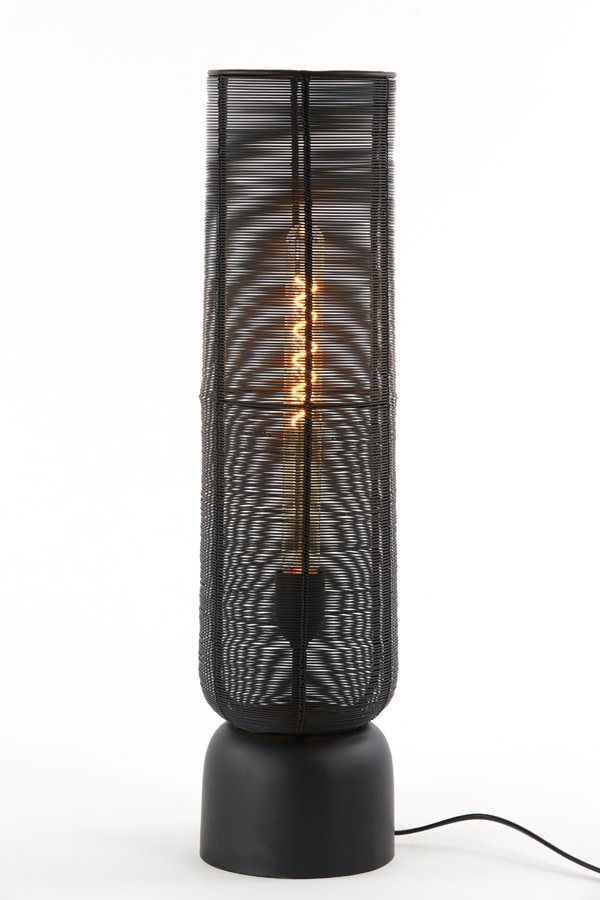 Light & Living Tafellamp Ø15,5x60,5 cm LEZUZA mat zwart