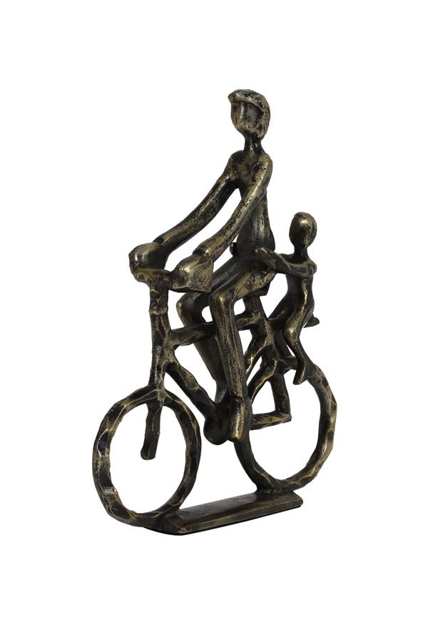 Light & Living Ornament 24x6x30 cm CYCLIST antiek brons