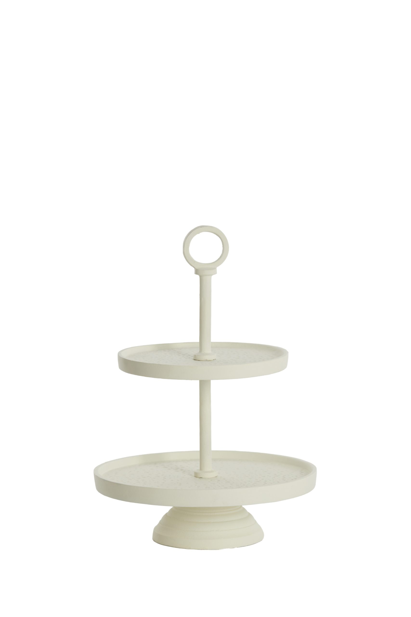Light & Living Etagère 2 laags Ø24x37 cm LUTEK crème