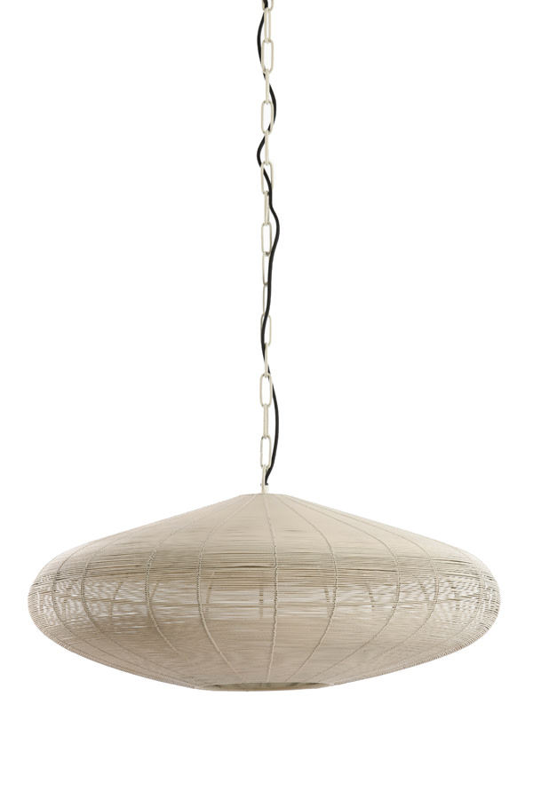 Light & Living Hanglamp Ø60x23 cm BAHOTO mat crème