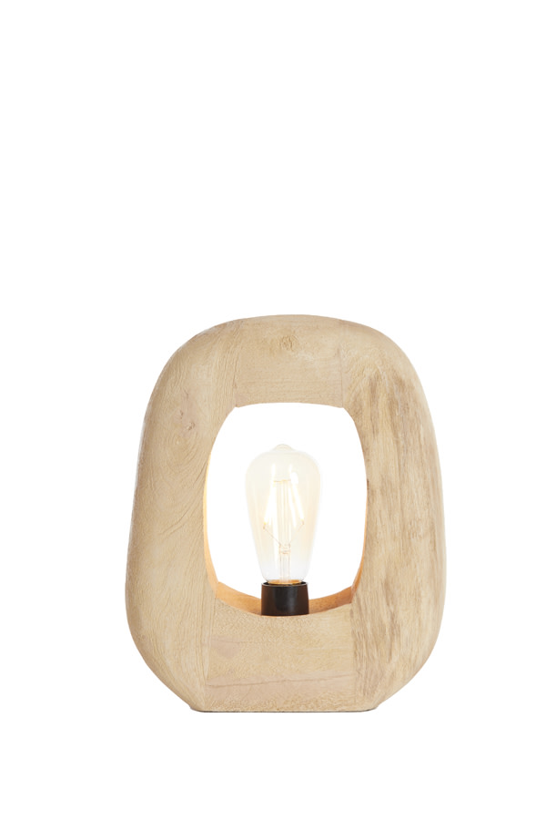 Light & Living Tafellamp 24x8x30 cm KELAFO hout mat naturel