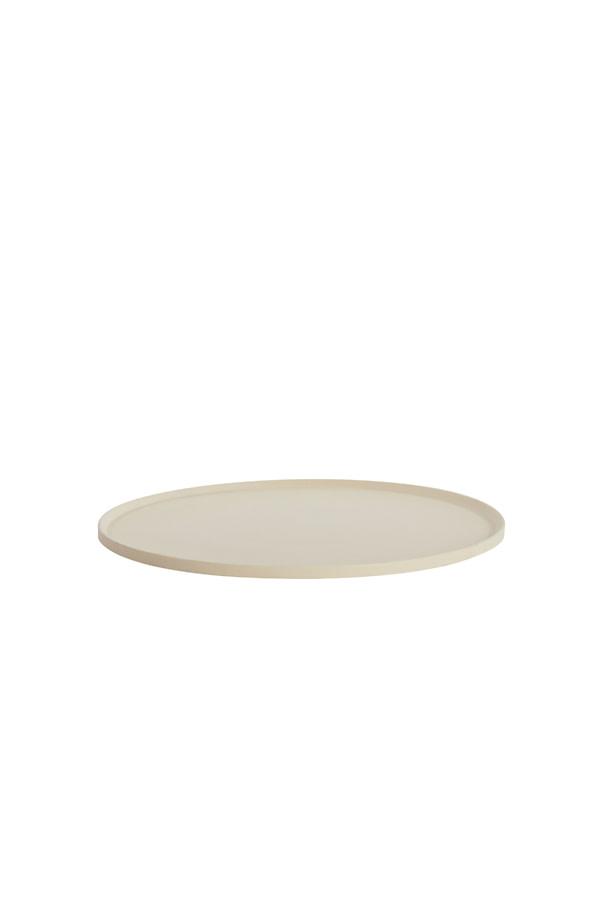 Light & Living Schaal Ø40x1,5 cm MAES crème