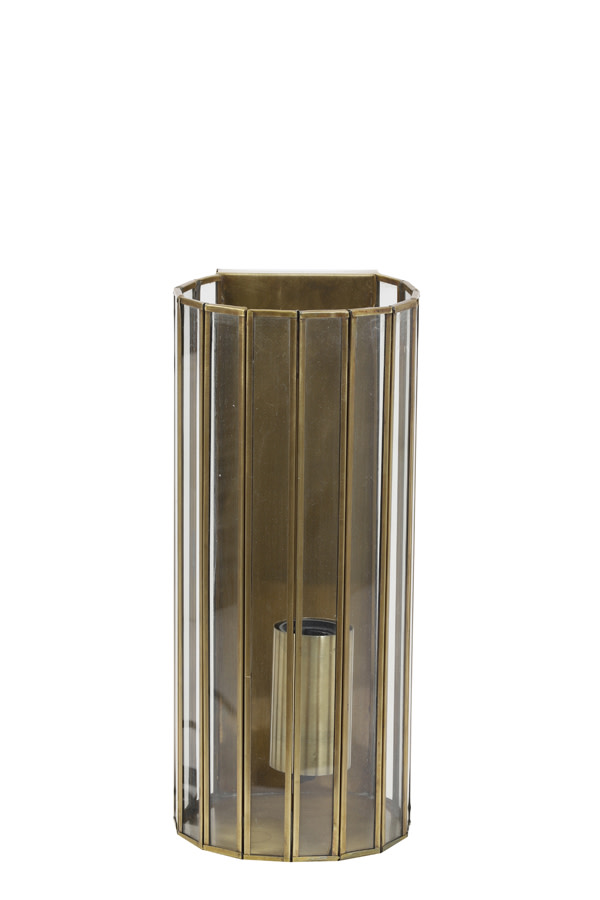 Light & Living Wandlamp 14x13x30,5 cm STRØBY antiek brons+glas