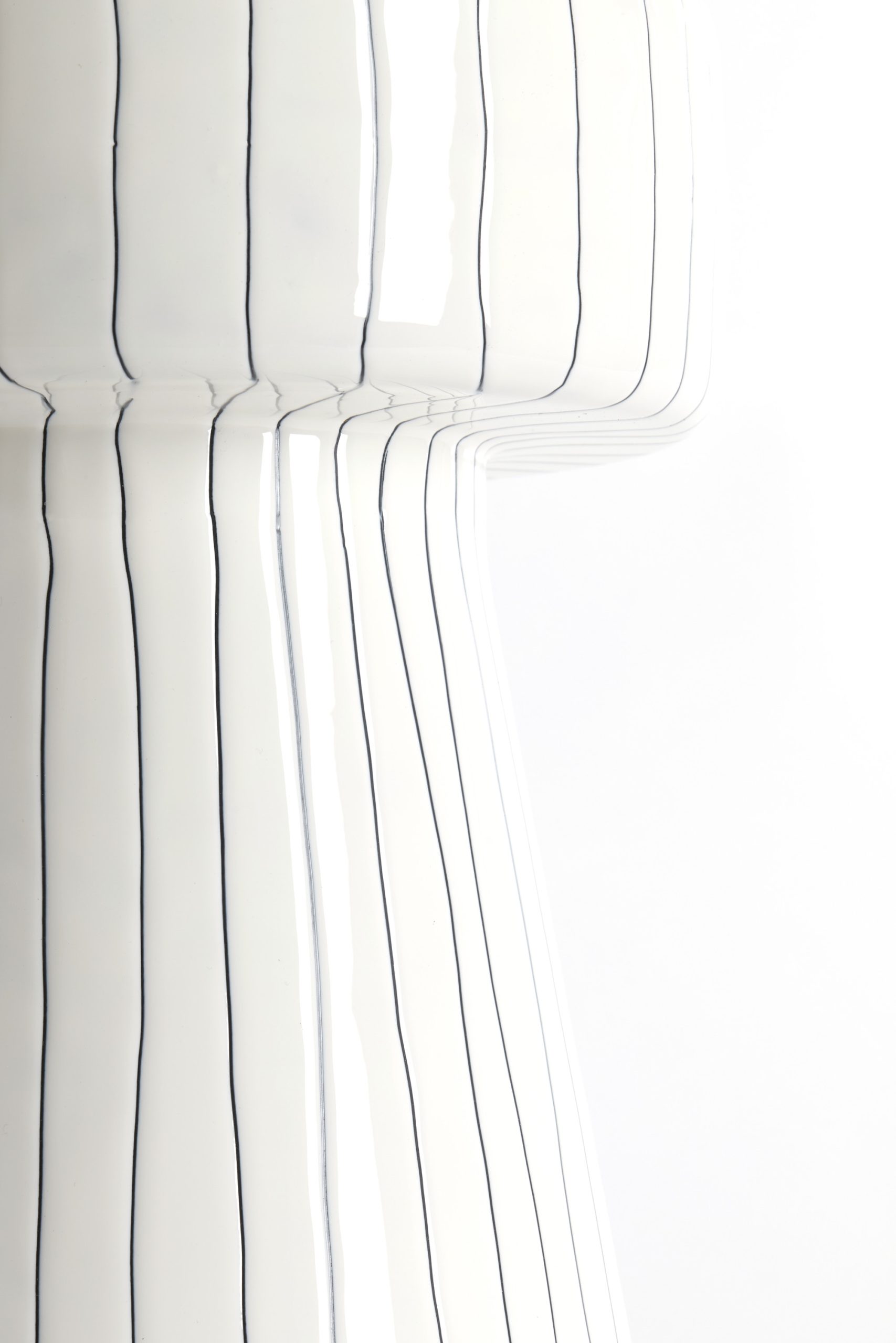 Light & Living Bijzettafel Ø29x47 cm DAKWA glans wit+zwart