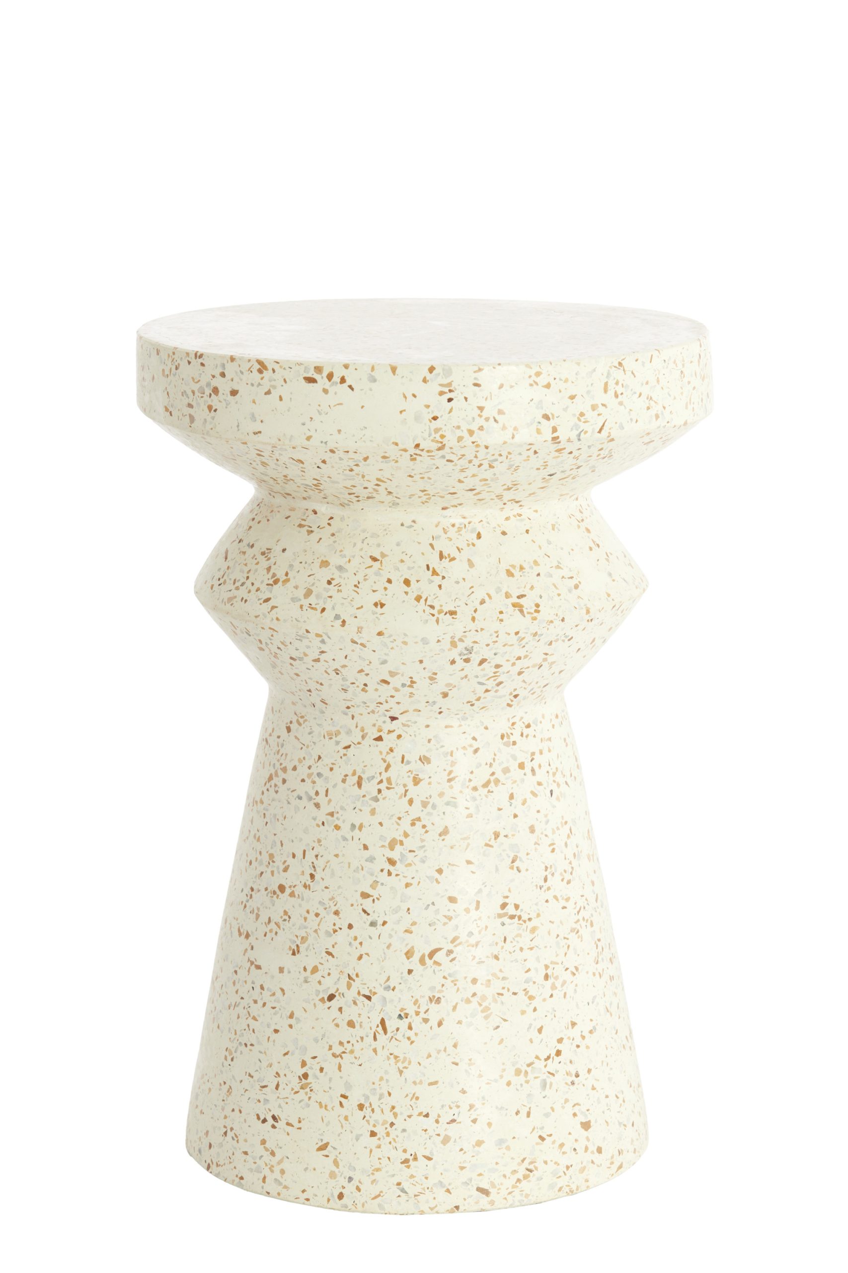 Light & Living Bijzettafel Ø32x47 cm SELLA terrazzo crème