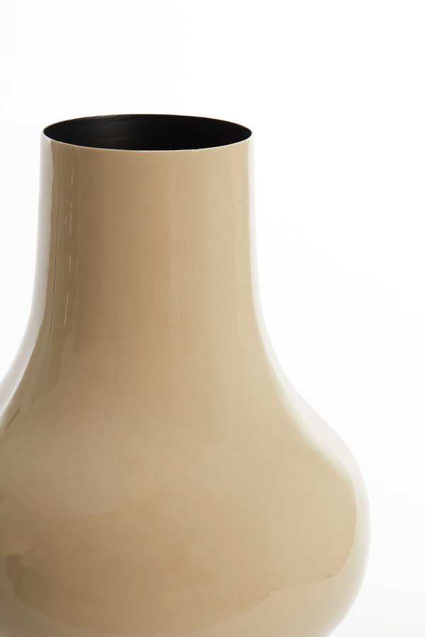 Light & Living Vaas deco Ø22x40 cm SINDO glans taupe