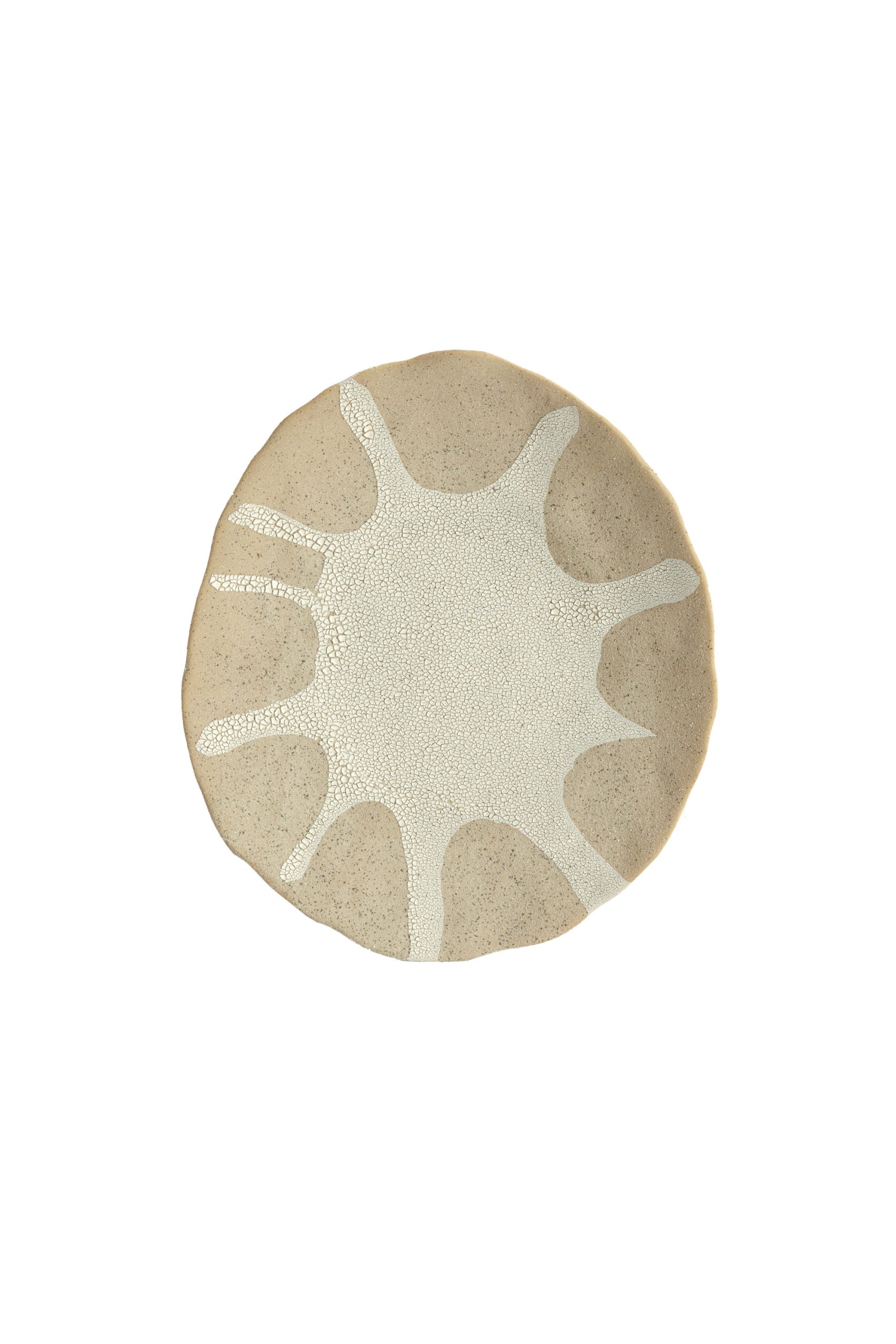 Light & Living Ornament hang 22,5x3,5x26 cm SOLEIL mat zand-crème