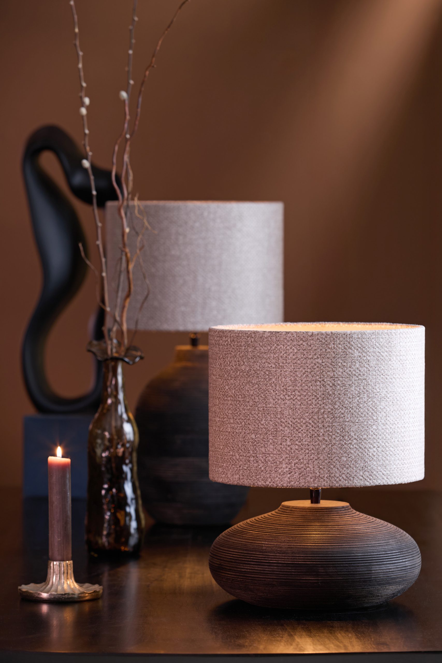 Light & Living Lampvoet Ø30x23 cm KHOMAI hout antiek bruin