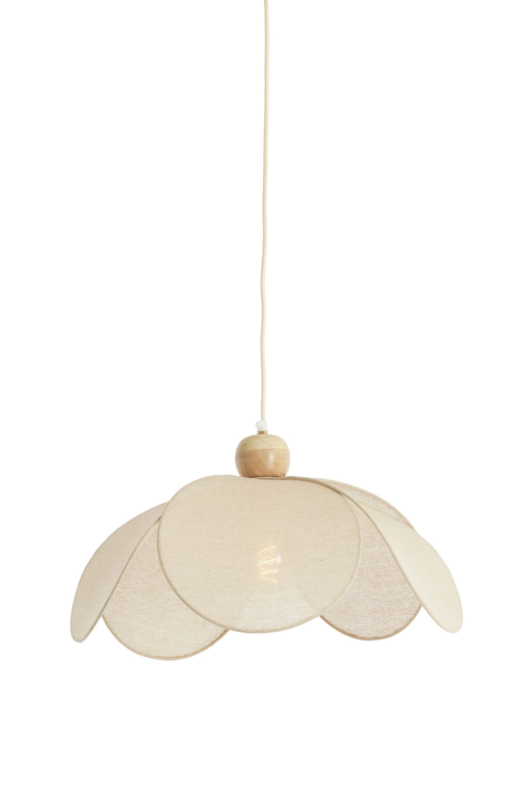 Light & Living Hanglamp Ø50x28 cm LAVRIRIA naturel+hout