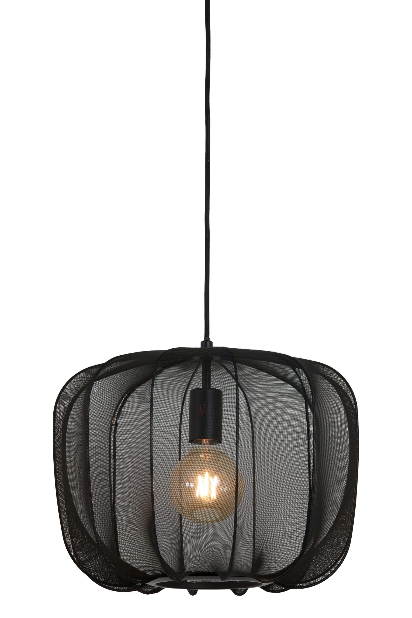Light & Living Hanglamp Ø40x30 cm PLUMERIA zwart