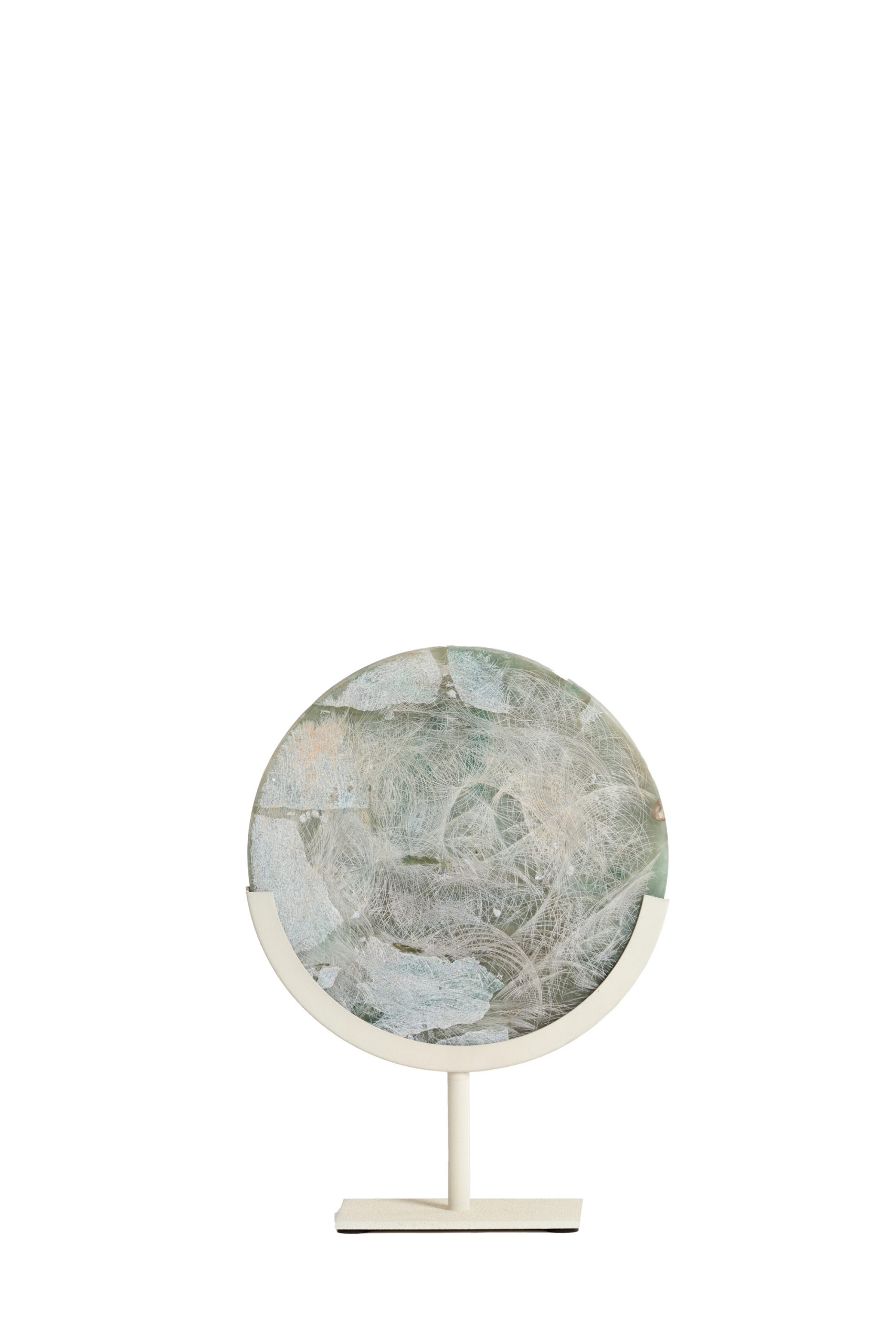 Light & Living Ornament op voet 25x10x35 cm GOUYA groen agaat+crème