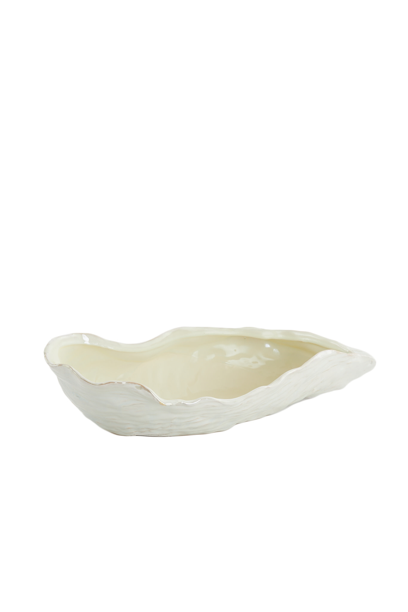 Light & Living Schaal 41x20,5x10 cm KALAKO keramiek crème parelmoer