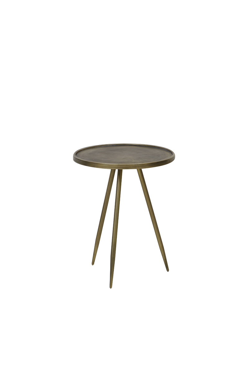 Light & Living Bijzettafel Ø39,5x50,5 cm ENVIRA antiek goud