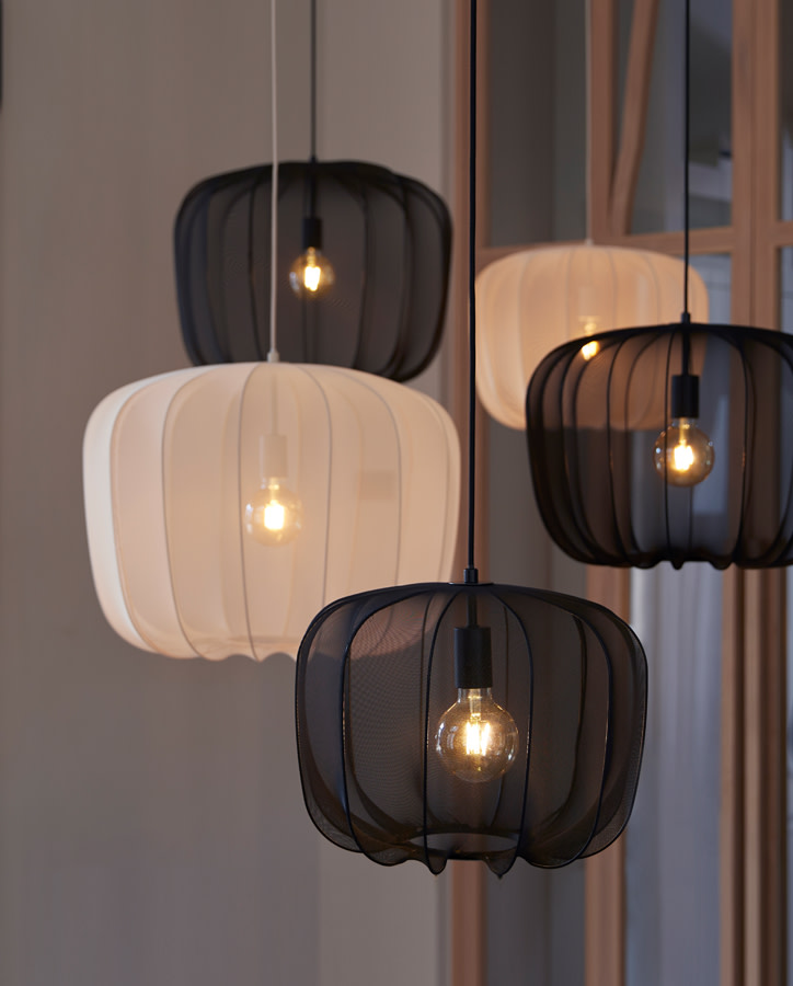Light & Living Hanglamp Ø50x37,5 cm PLUMERIA zwart