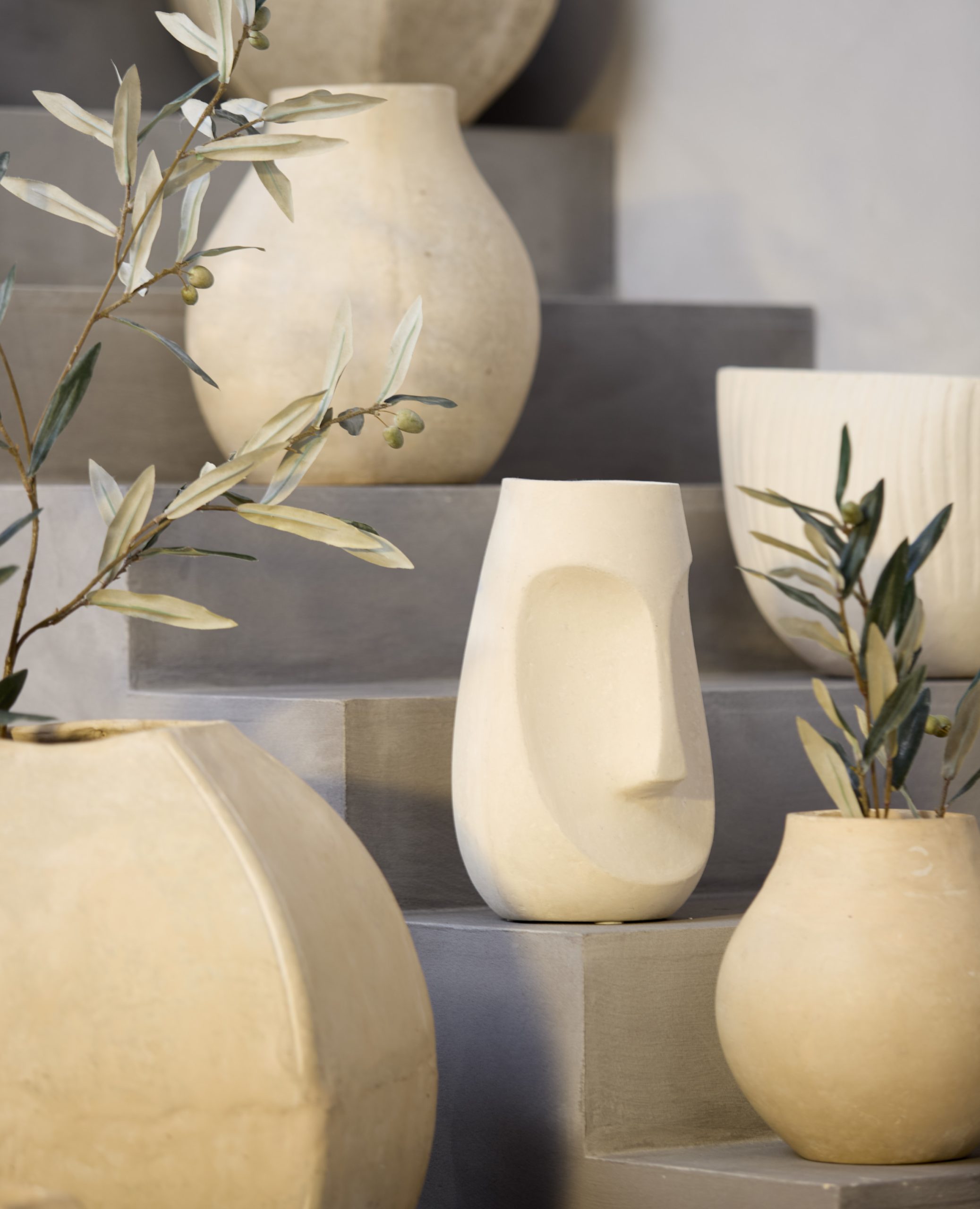 Light & Living Pot deco 21x18x36 cm FACE naturel