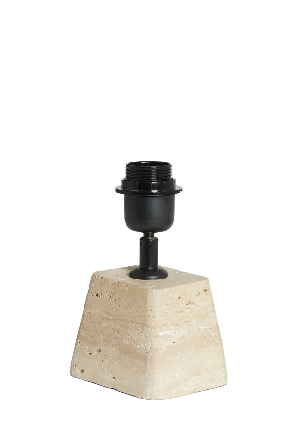 Light & Living Lampvoet 11x9x19 cm KARDAN travertin zand