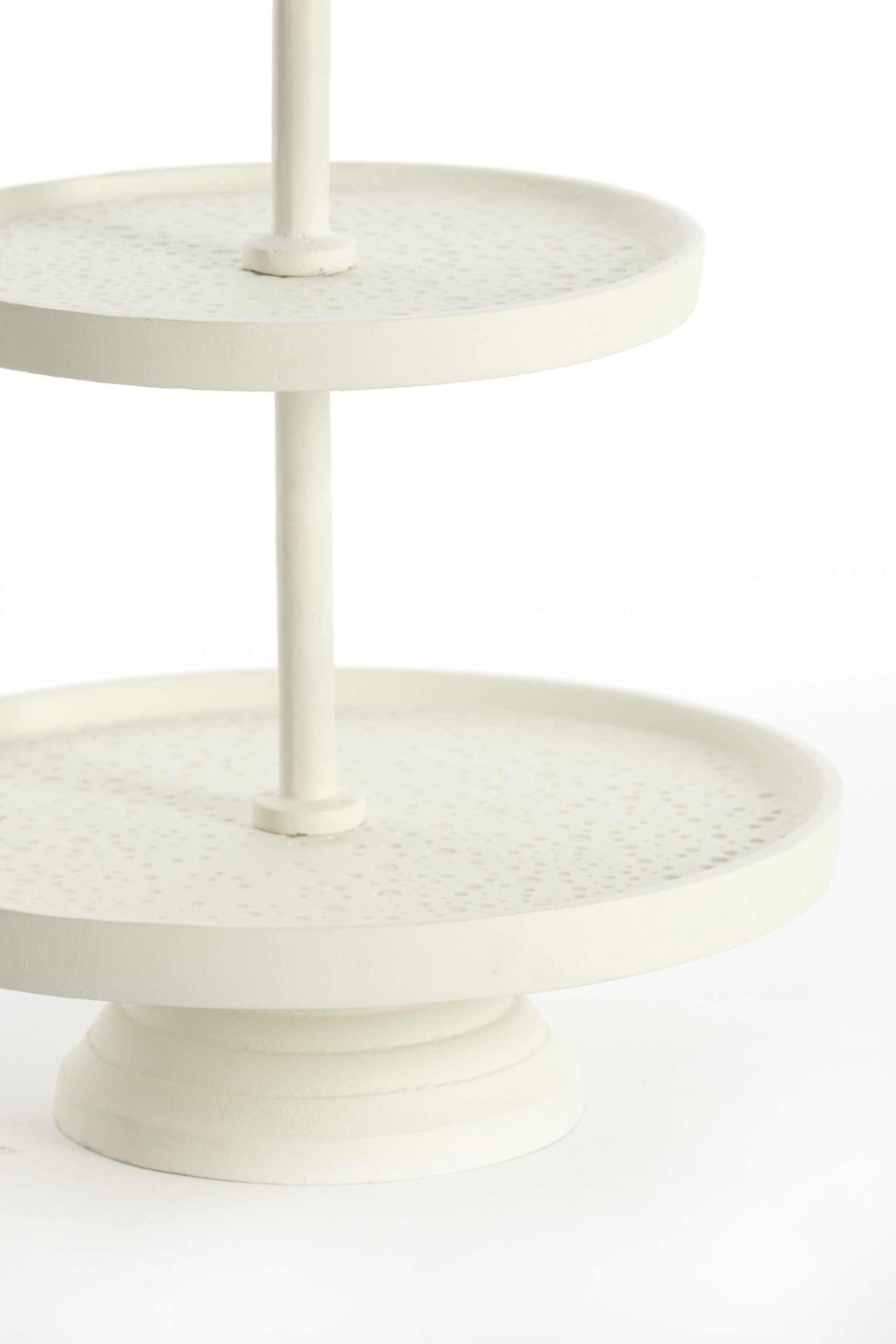 Light & Living Etagère 2 laags Ø24x37 cm LUTEK crème