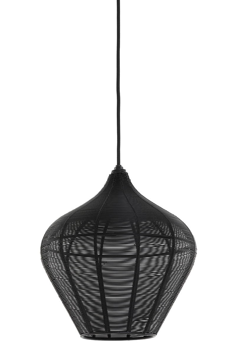 Light & Living Hanglamp Ø27x29,5 cm ALVARO mat zwart