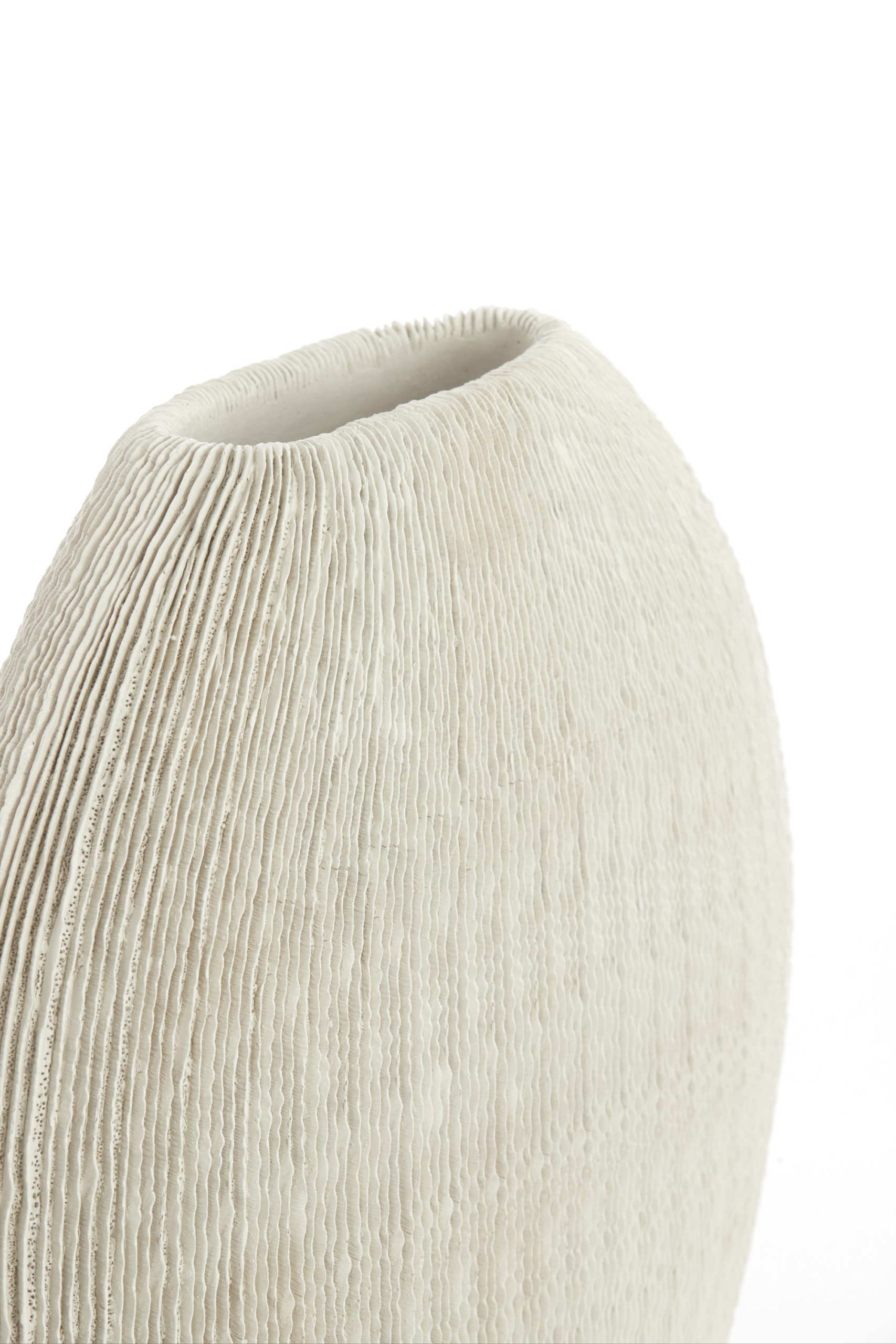 Light & Living Vaas deco 50x15x50 cm BUBIO crème