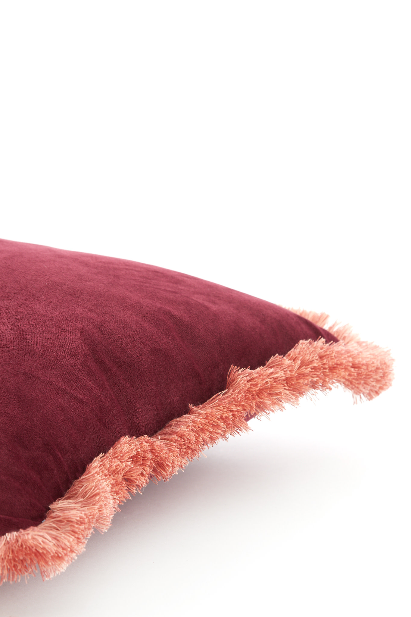 Light & Living Kussen 45x45 cm LIENA velvet bordeaux-licht roze
