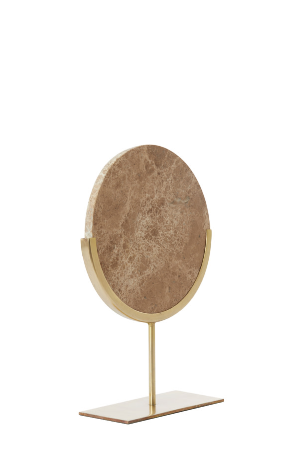 Light & Living Ornament op voet 25,5x10x38,5 cm MORENO marmer bruin