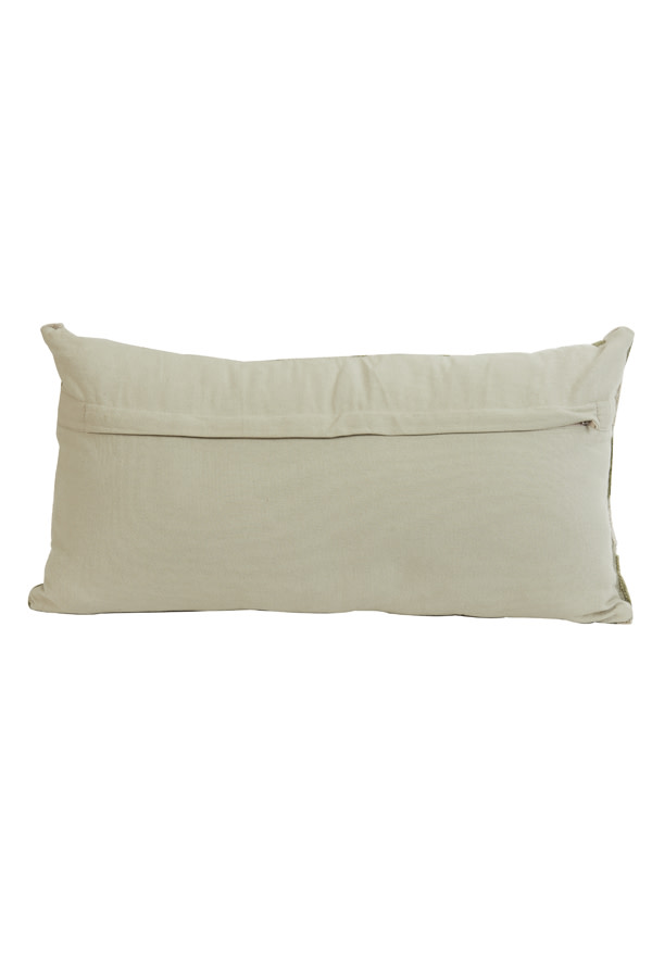 Light & Living Kussen 60x30 cm JEMBANA zand+olijf groen