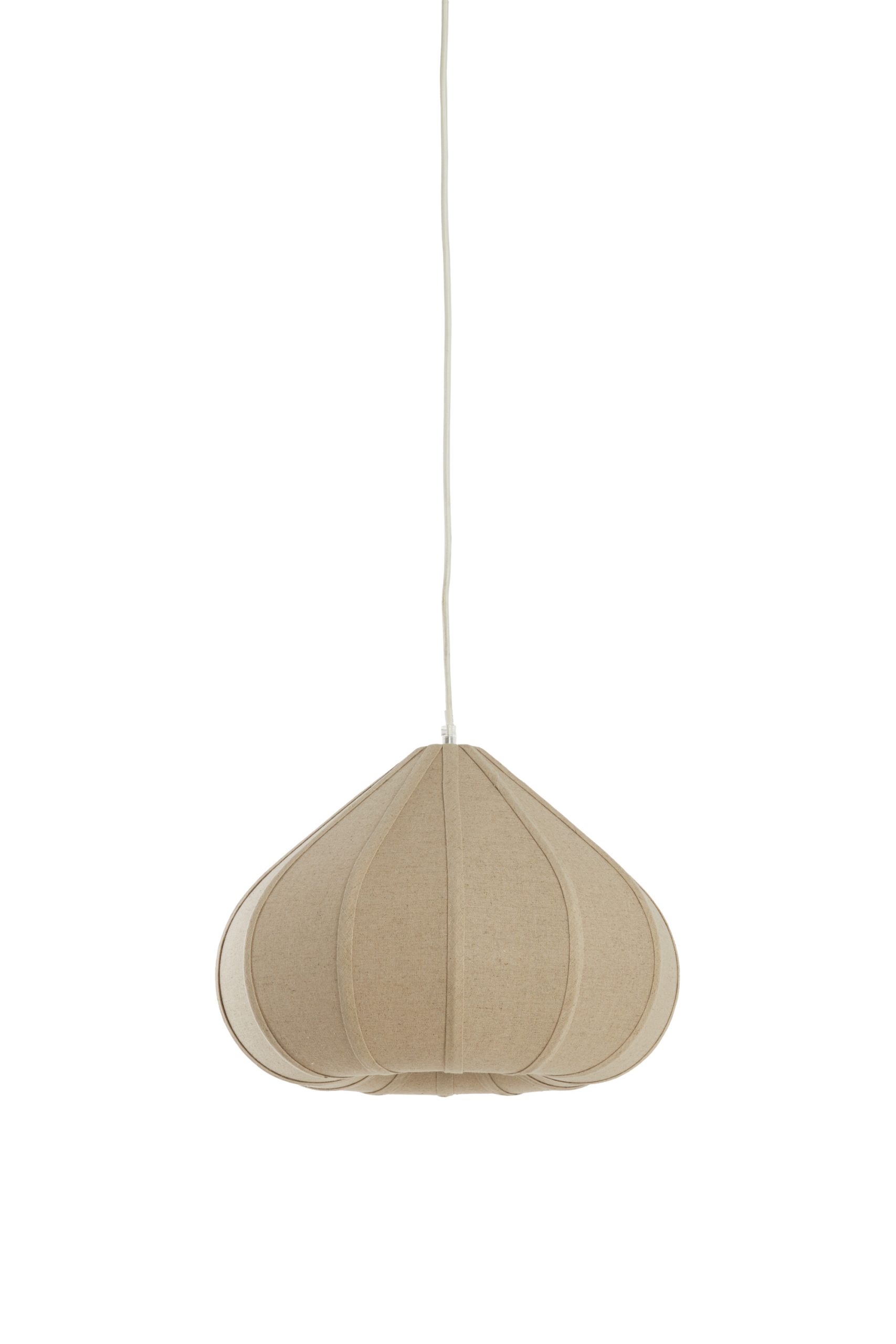 Light & Living Hanglamp Ø40x28,5 cm ZUBEDA linnen naturel