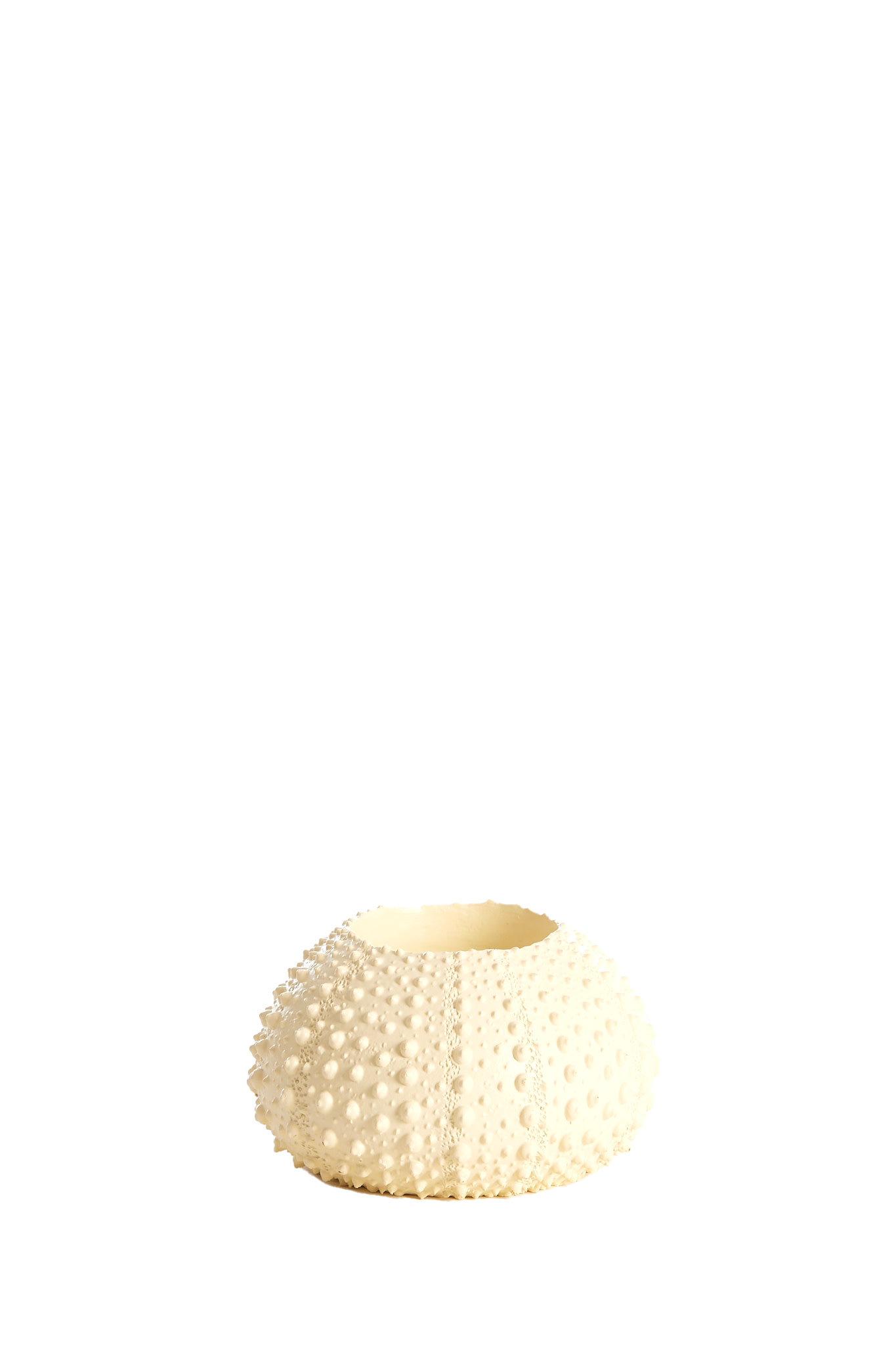 Light & Living Theelichthouder Ø9x6 cm SEA URCHIN crème