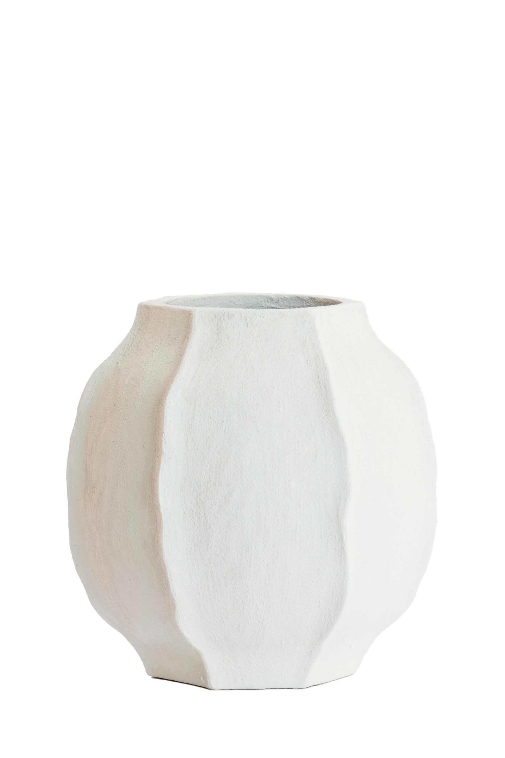 Light & Living Vaas deco Ø40x40,5 cm SAPHIRA mat wit
