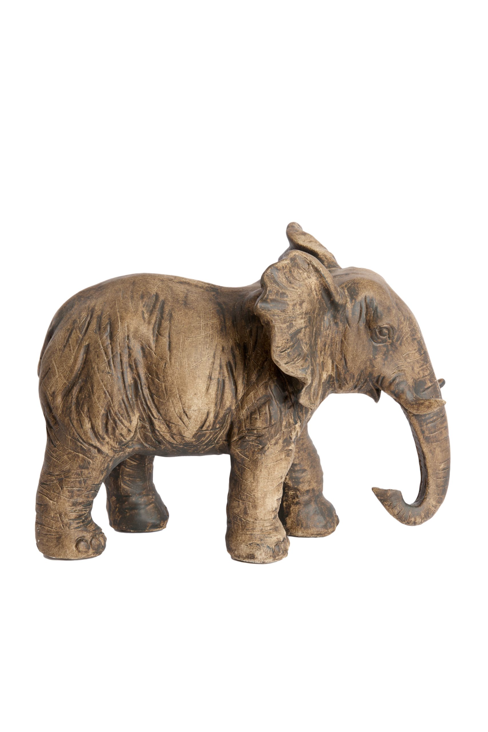 Light & Living Ornament 30,5x18,5x24 cm ELEPHANT antiek donker bruin
