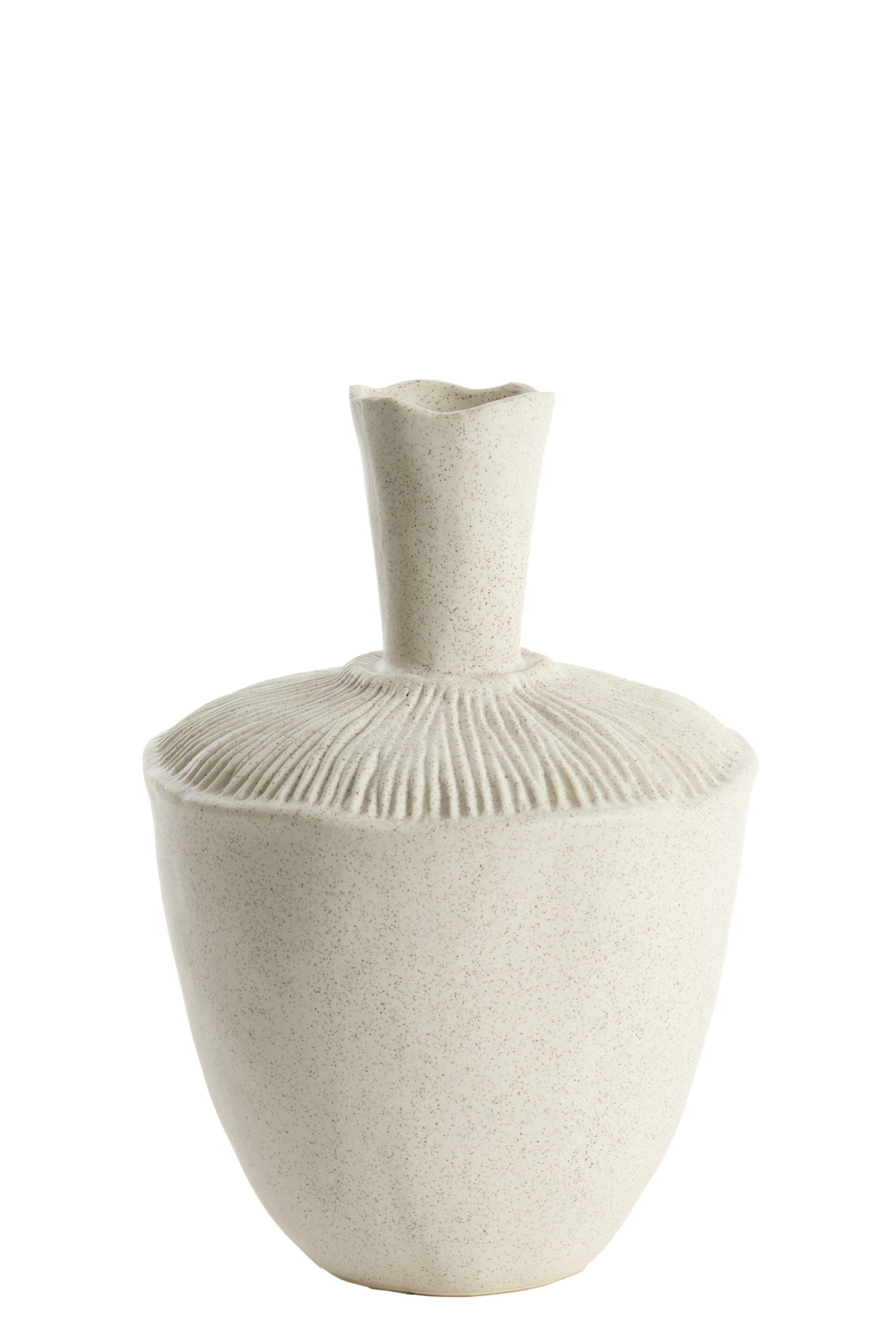 Light & Living Vaas deco Ø20x29 cm NEIRA keramiek crème
