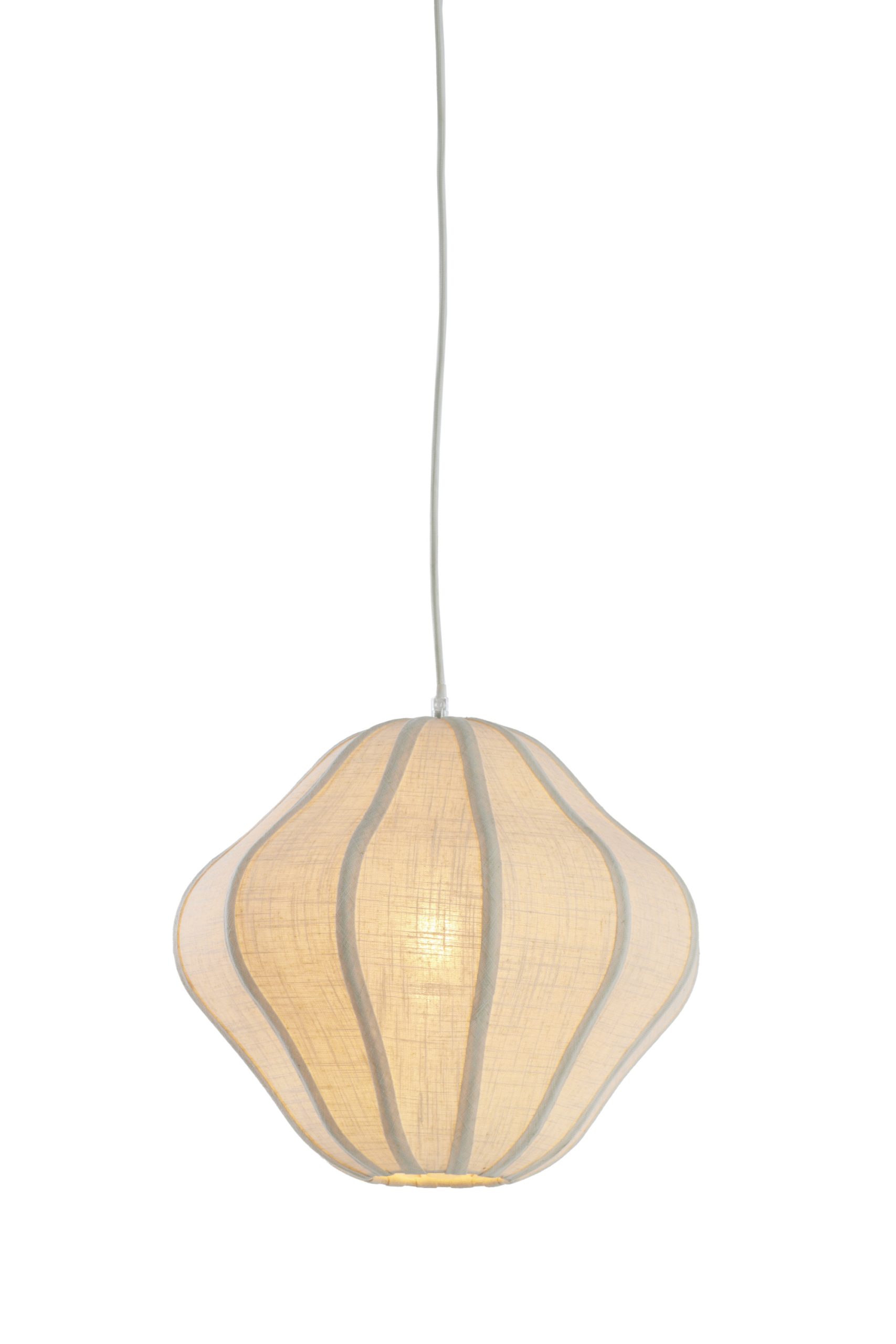 Light & Living Hanglamp Ø38,5x32 cm SUKAU linnen crème