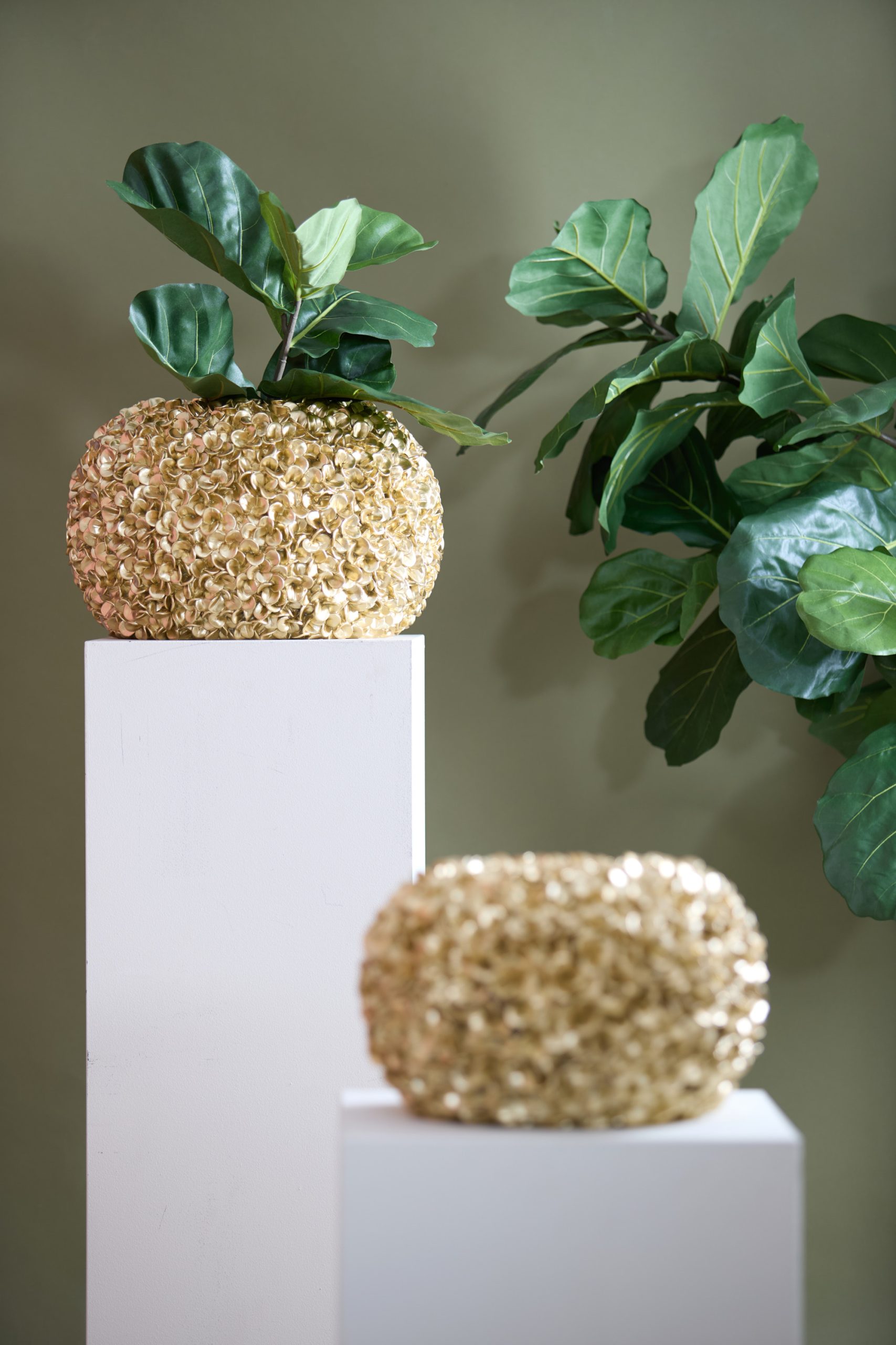 Light & Living Vaas deco Ø47,5x30 cm PHYLIA goud