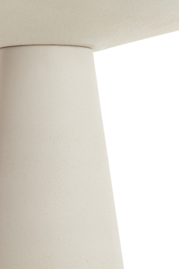 Light & Living Bijzettafel 60x60x41 cm ABALA mat crème