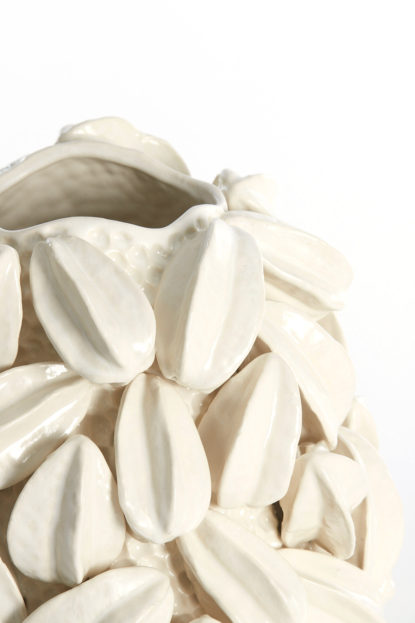 Light & Living Vaas deco 32x31,5x36,5 cm CARAMBOLA keramiek crème